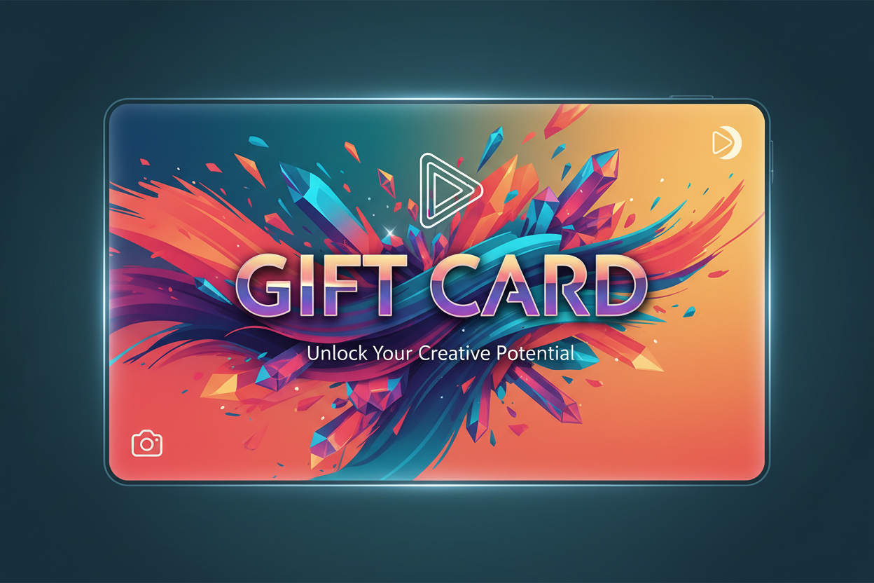 Gift Card Design - Content Creator Vibe